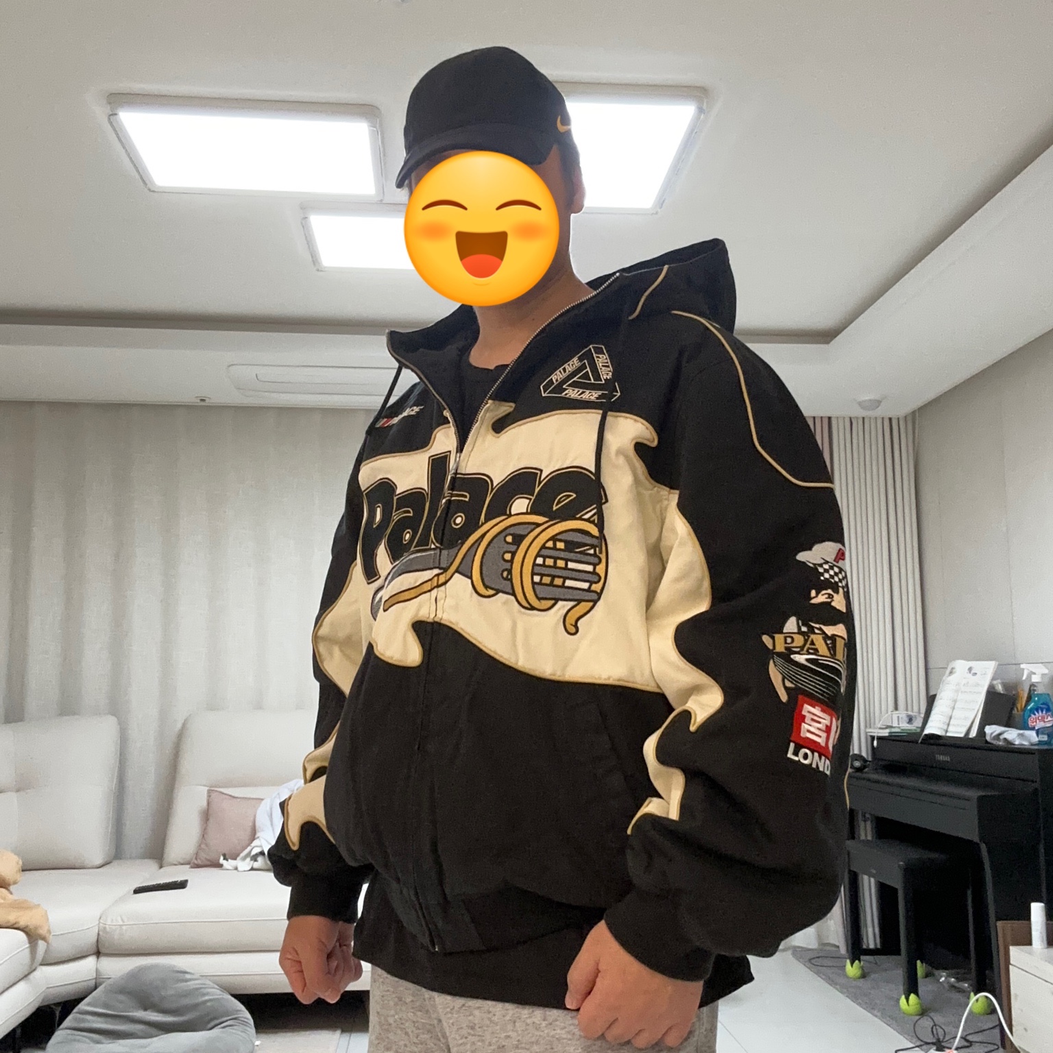 Palace Pasta Jacket Black - 24FW 착용 스타일 - 2