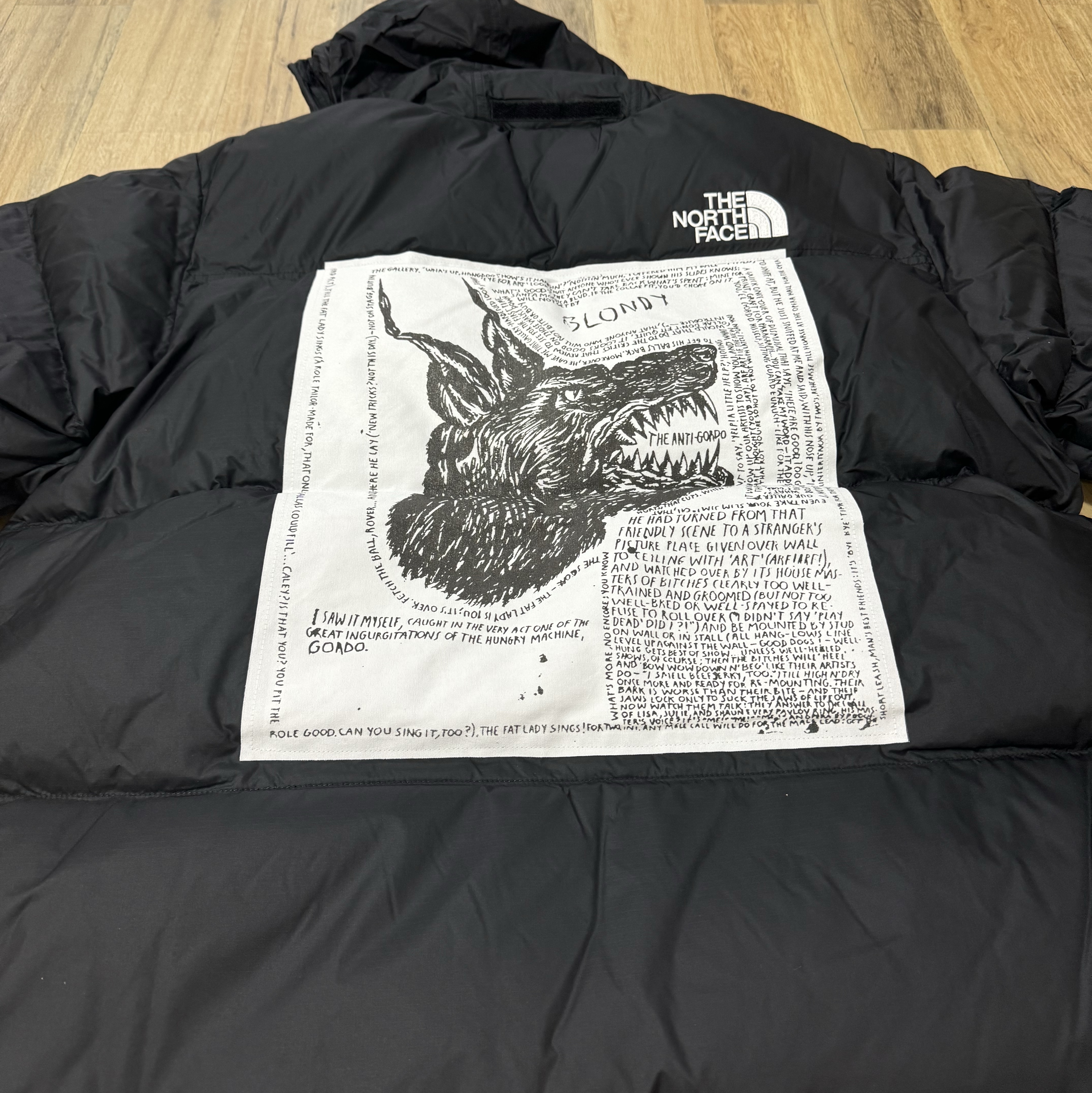 Supreme x The North Face Nuptse Jacket Black - 24FW 착용 스타일