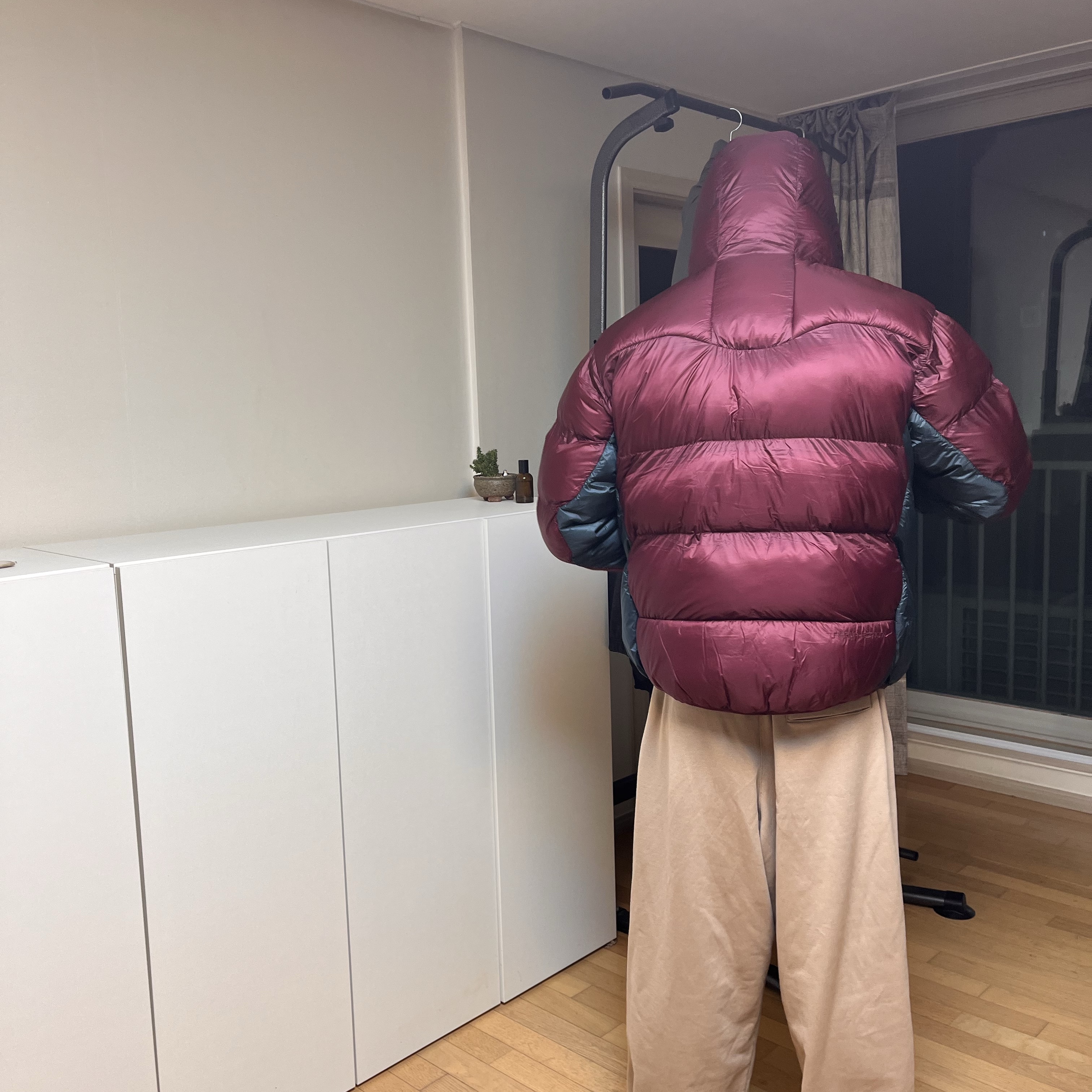 Nike ACG Therma-Fit ADV Lunar Lake Puffer Jacket Night Maroon - Asia 착용 스타일 - 3