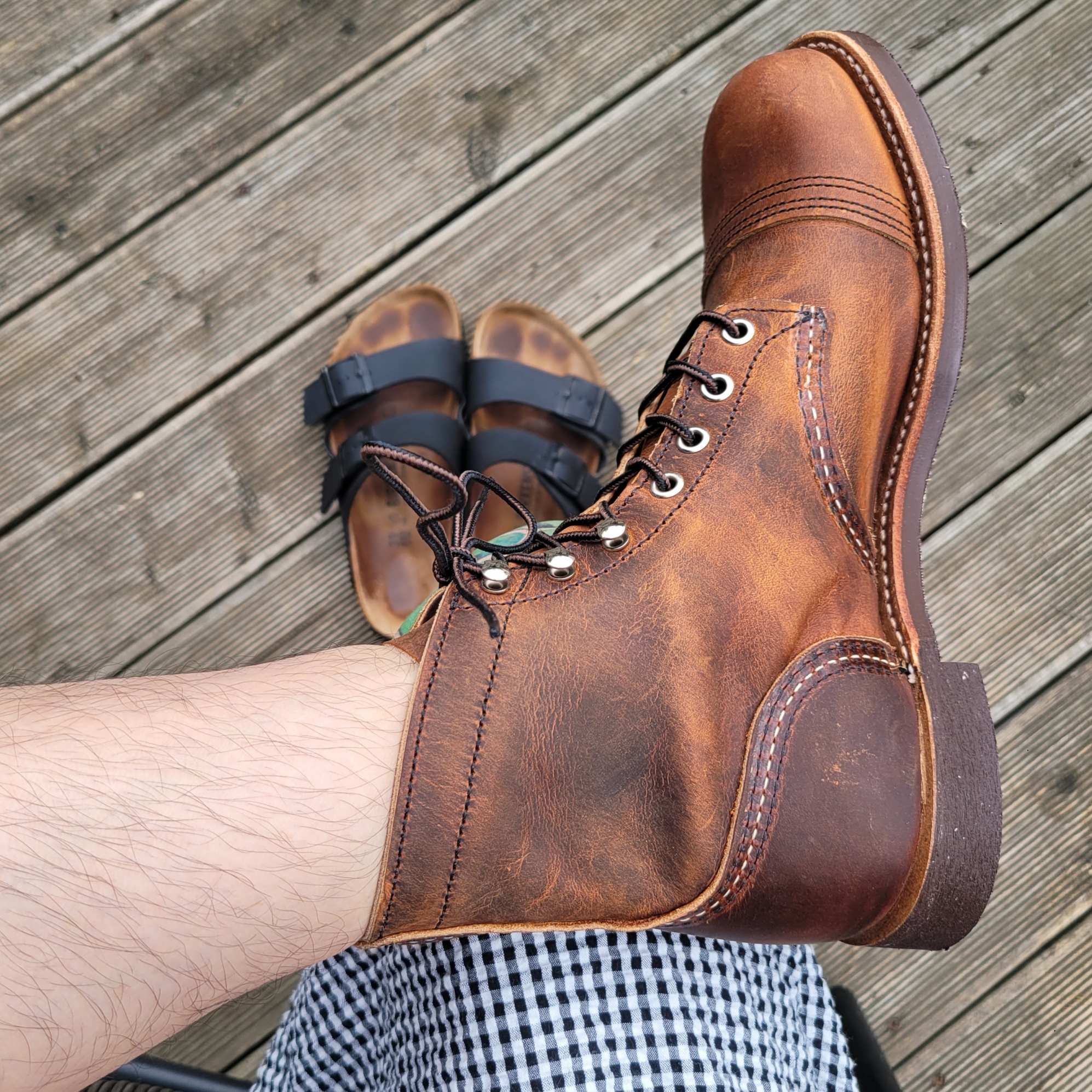 Red Wing Iron Ranger 8085 Copper Rough & Tough - D 착용 스타일 - 6