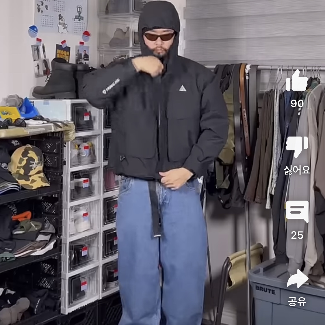 Nike ACG Primaloft Skull Peak Storm-Fit Jacket Black Anthracite - Asia 착용 스타일