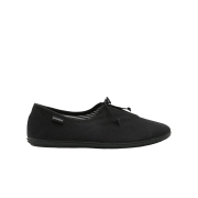 Victoria Shoes Women Ribbon Bailarina Sneakers Negro