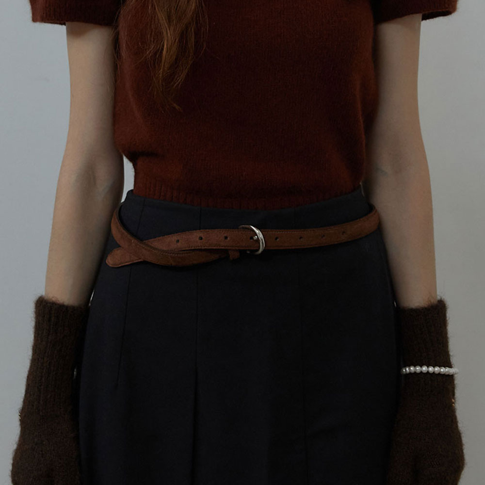 러브미몬스터 슬림 스웨이드 벨트 브라운(lovememonster Slim Suede Belt Brown) - 2