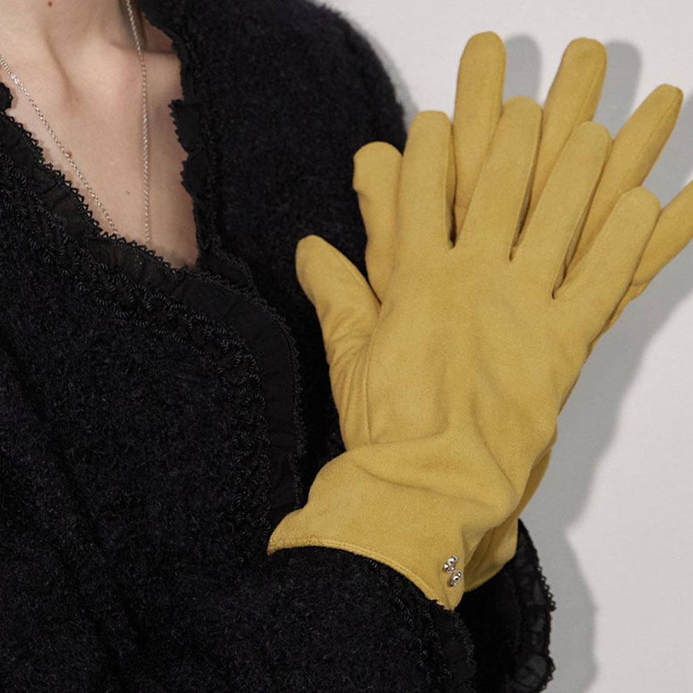 러브미몬스터 스웨이드 롱 글로브 머스타드(lovememonster Suede Long Glove Mustard) - 3