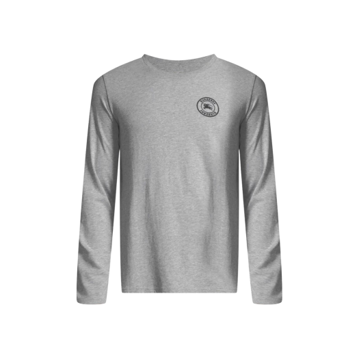 Burberry Embroidered Logo Cotton L/S Shirt Grey