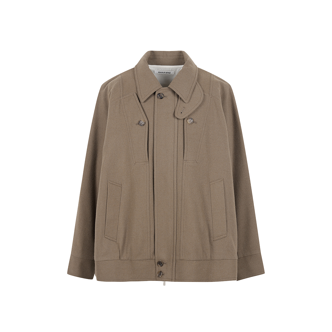 KM4DOTBSS08LE Seven By Seven Multi Pocket Blouson Greige - 24FW