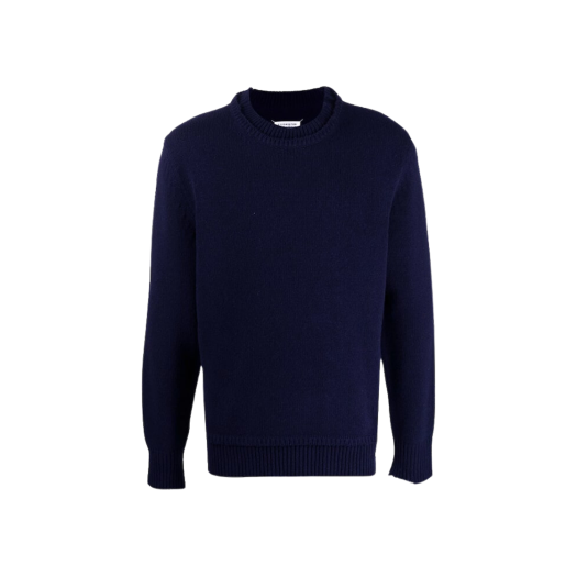 Maison Margiela Elbow Patch Sweater Navy