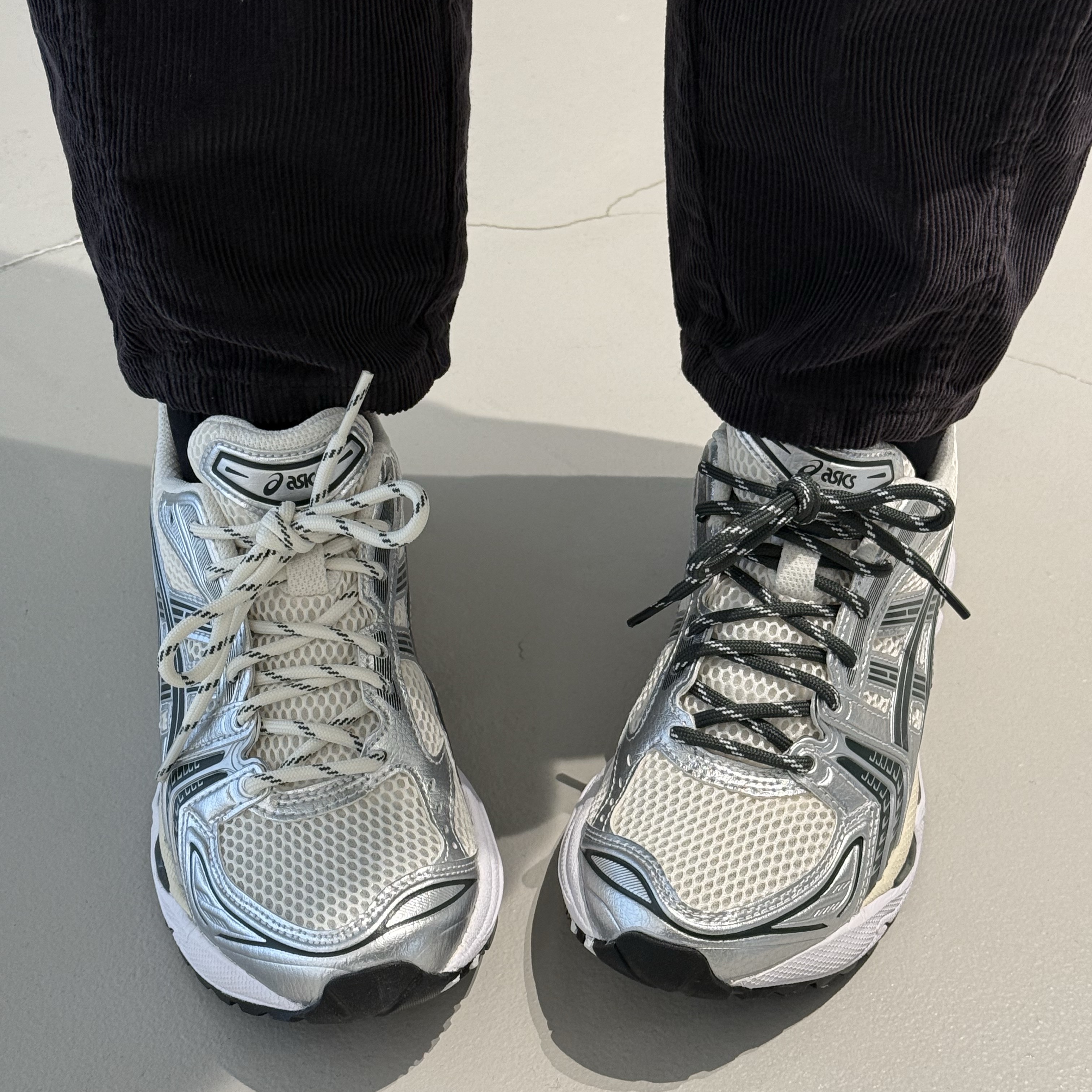Asics x Kith Gel-Kayano 14 Cream Scarab 착용 스타일 - 1