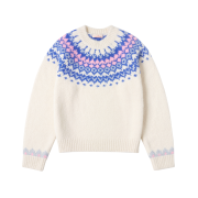 Vanone Atelier KN4256 Nordic Round Knit Cream