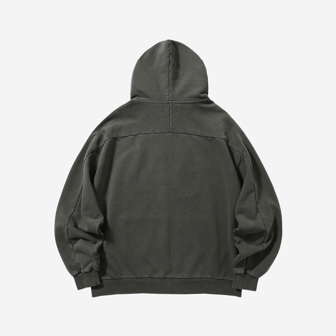 비피투디스오더 어드밴스트 피그먼트 심볼 로고 후드집업 카키(BP2DISORDER Advanced Pigmented Symbol Logo Hood Zipup Khaki) - 2