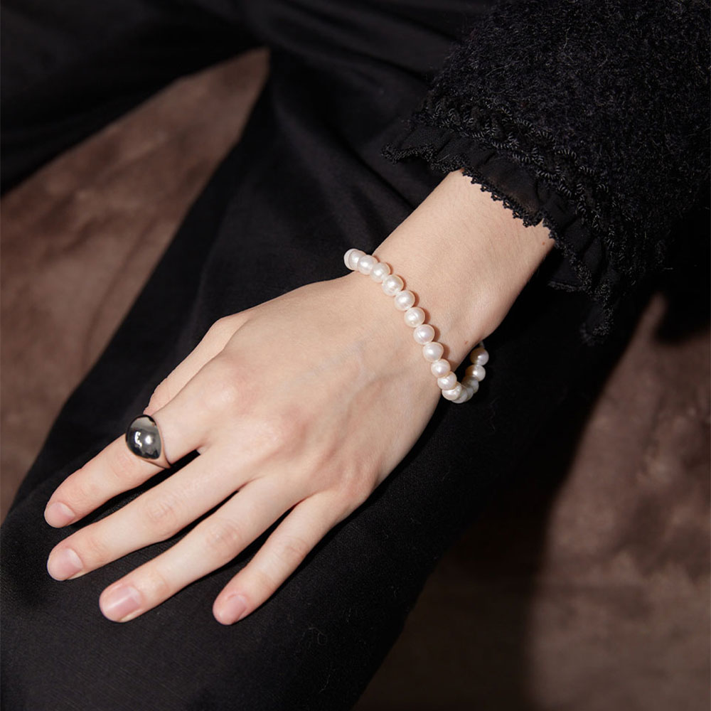 러브미몬스터 내추럴 펄 브레이슬릿 아이보리(lovememonster Natural Pearl Bracelet Ivory) - 4
