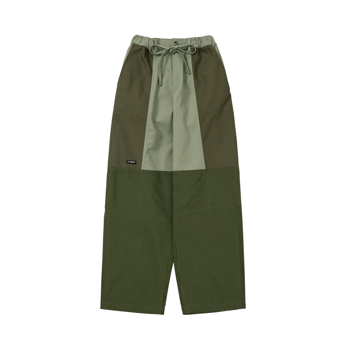 AJ234PT001KH AJOBYAJO Tri Mixed Cotton Pants Khaki