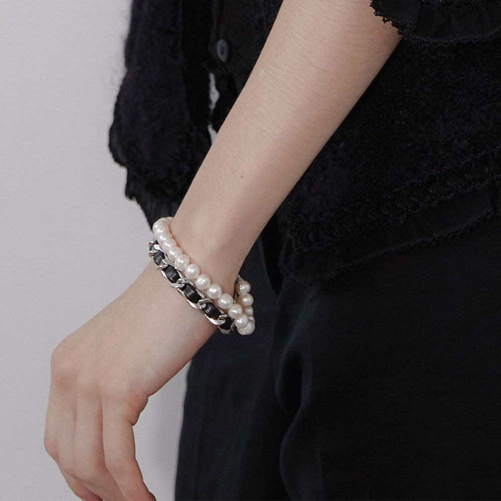 러브미몬스터 내추럴 펄 브레이슬릿 아이보리(lovememonster Natural Pearl Bracelet Ivory) - 5