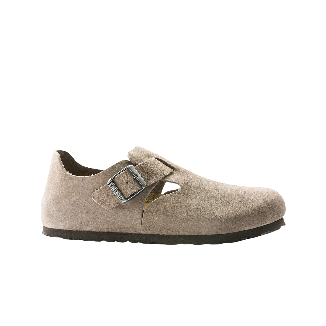 버켄스탁 런던 BS 스웨이드 레더 토프 - 레귤러(Birkenstock London BS Suede Leather Taupe - Regular)