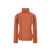 Baserange Women Omato Turtleneck Dre Orange Black - 24FW