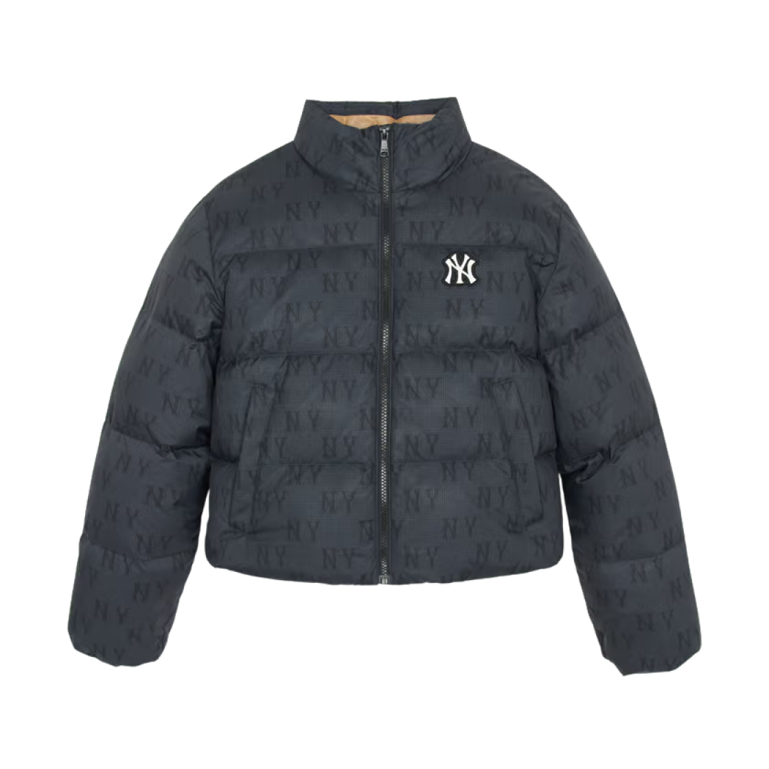 ジャケット MLB Women's Crop Glossy Curve Padding NY Black 3FDJB2046-50B W) MLB 크롭 유광 커브 푸퍼 자켓 뉴욕 양키스 블랙 | MLB | KREAM