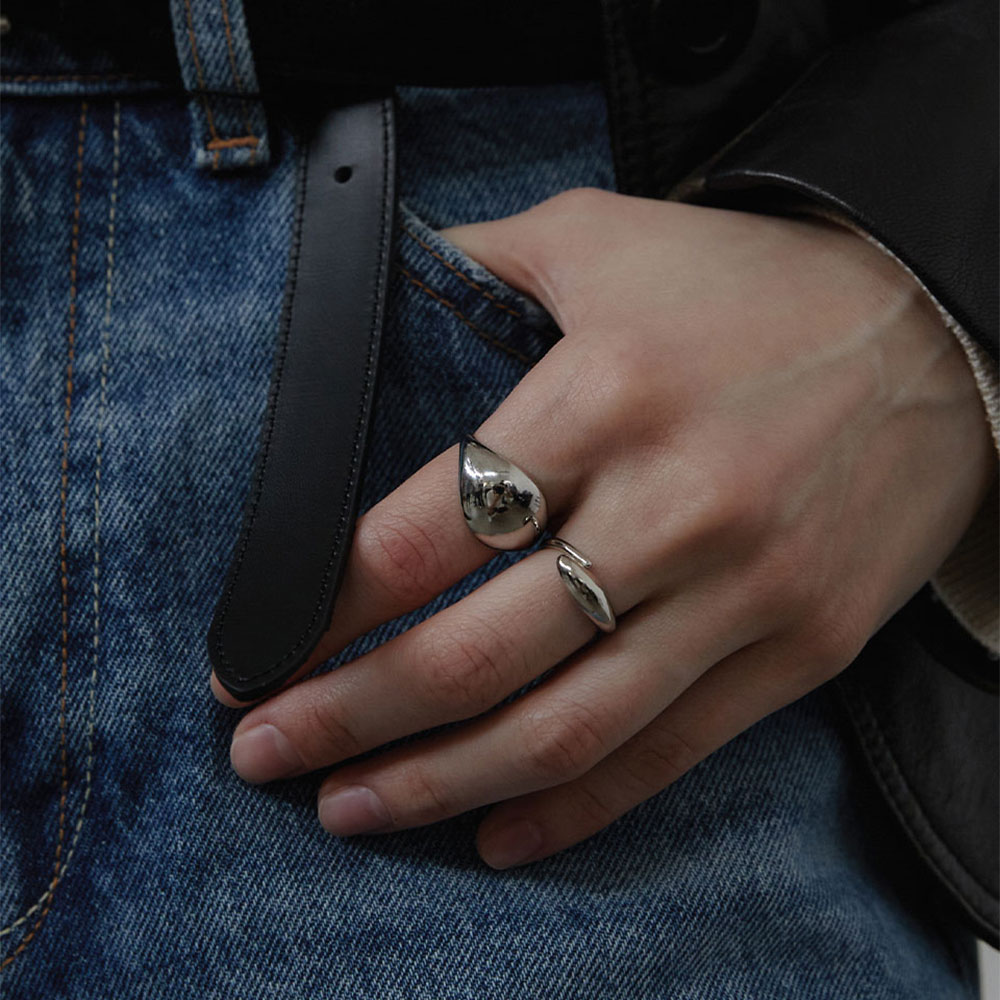 러브미몬스터 볼드 에그 링 실버(lovememonster Bold Egg Ring Silver) - 2