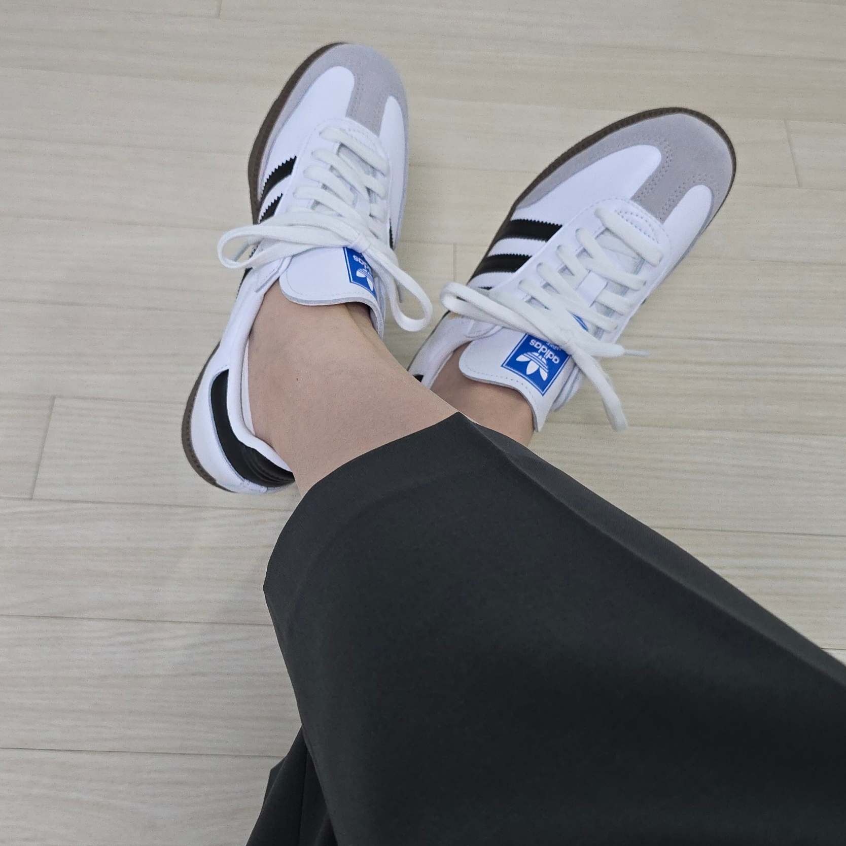 Adidas Samba OG Cloud White 착용 스타일
