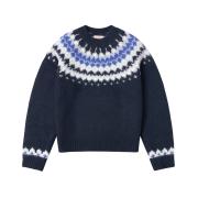 Vanone Atelier KN4256 Nordic Round Knit Navy