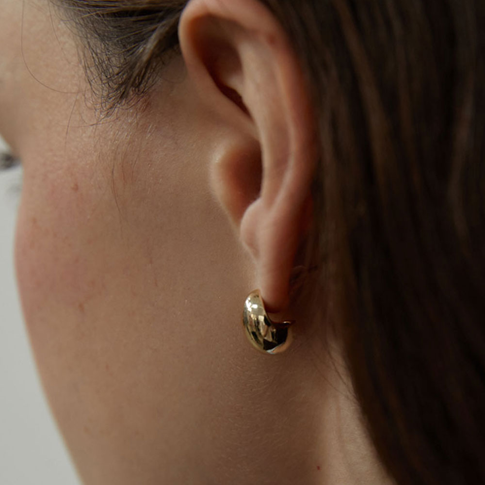 러브미몬스터 미니멀 에그 이어링 골드(lovememonster Minimal Egg Earrings Gold) - 3