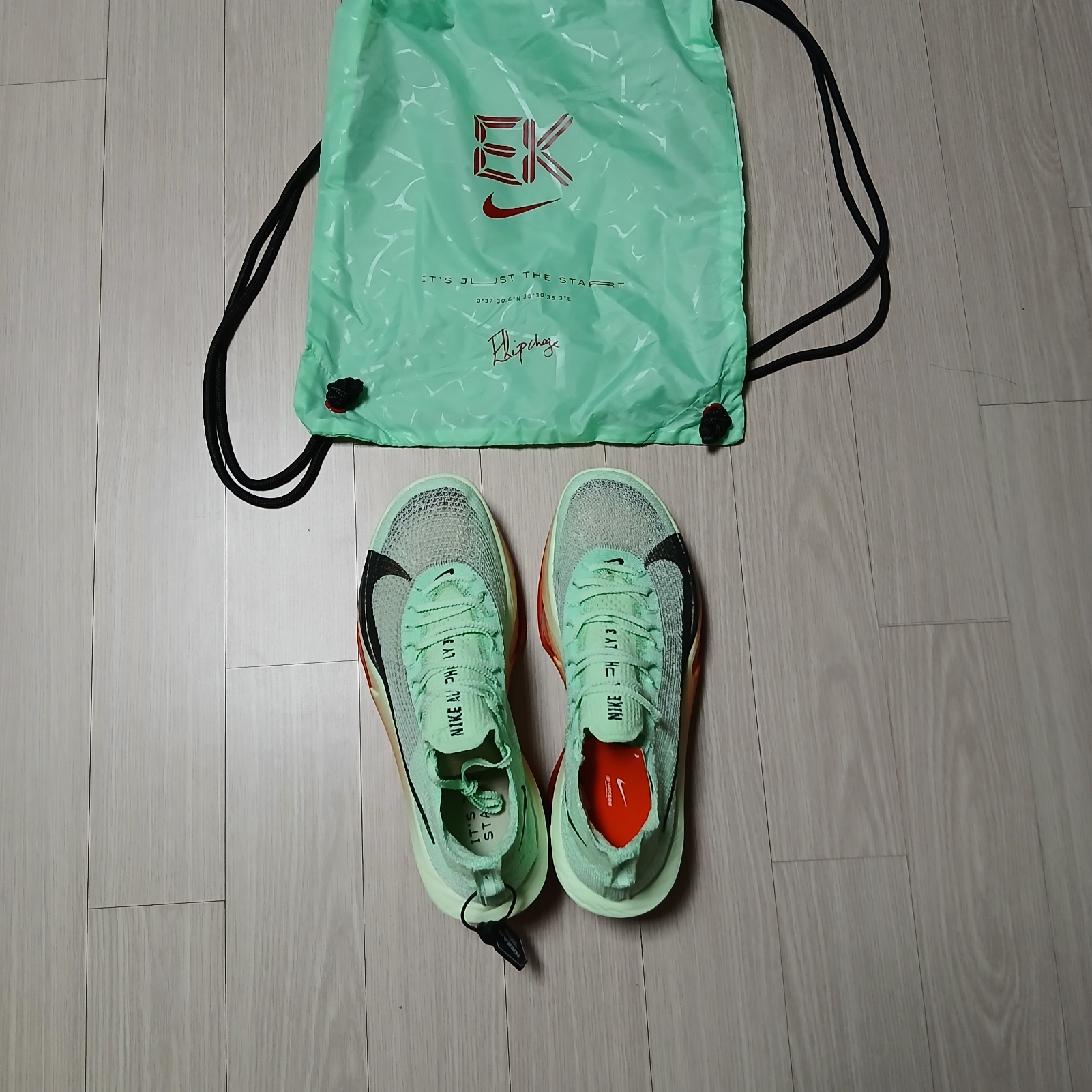 Nike Air Zoom Alphafly Next% 3 Eliud Kipchoge 착용 스타일 - 1