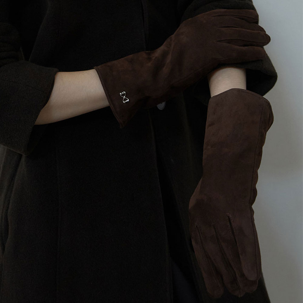 러브미몬스터 스웨이드 롱 글로브 브라운(lovememonster Suede Long Glove Brown) - 2