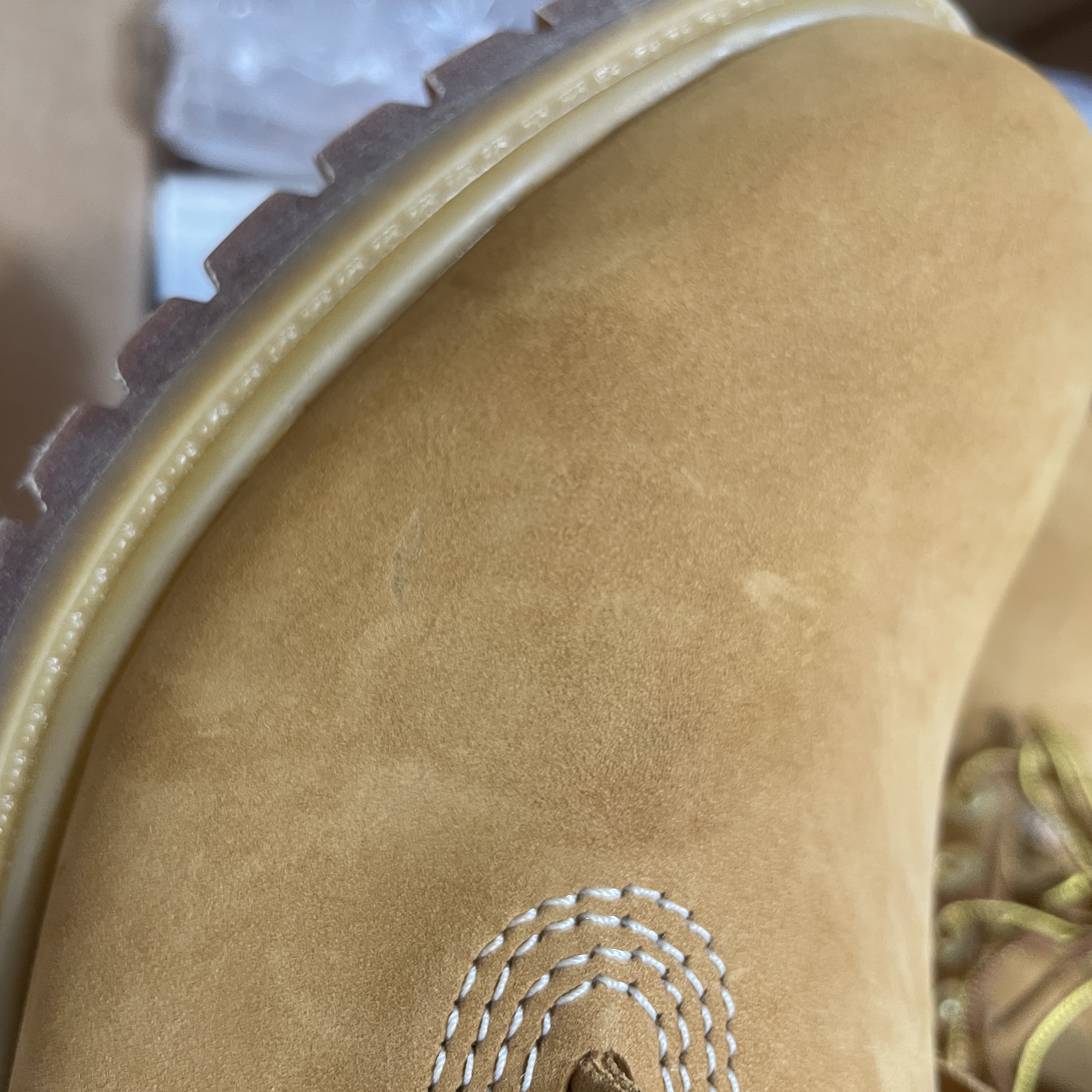 Timberland Premium 6 inch Waterproof Boot Wheat Nubuck - Wide 착용 스타일 - 5