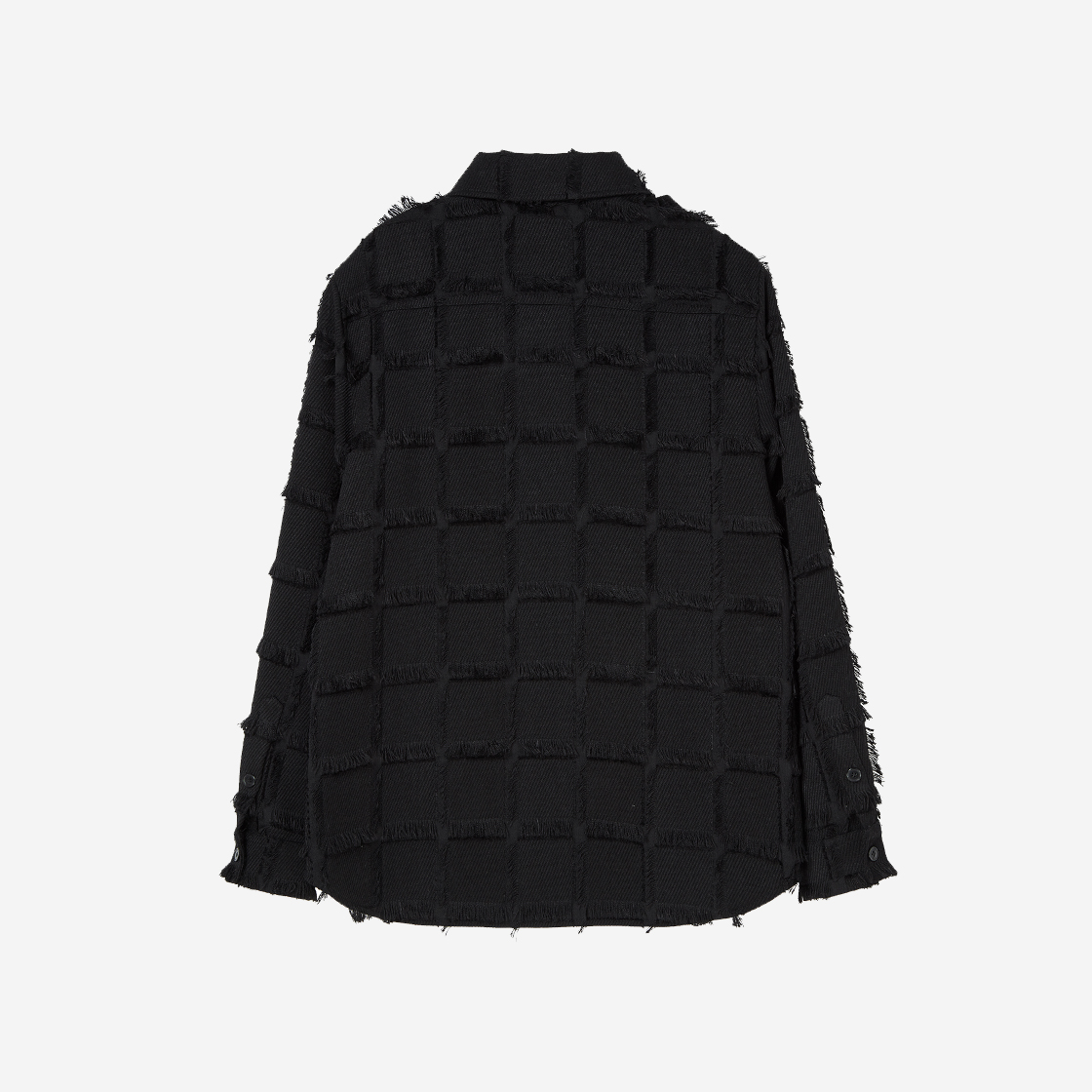실른 에퍼렛 테슬 체크 셔츠 블랙(SILN Epaulet Tassel Check Shirts Black) - 2