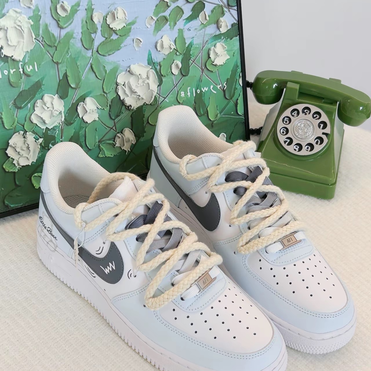 Nike Air Force 1 '07 Low White 착용 스타일 - 1