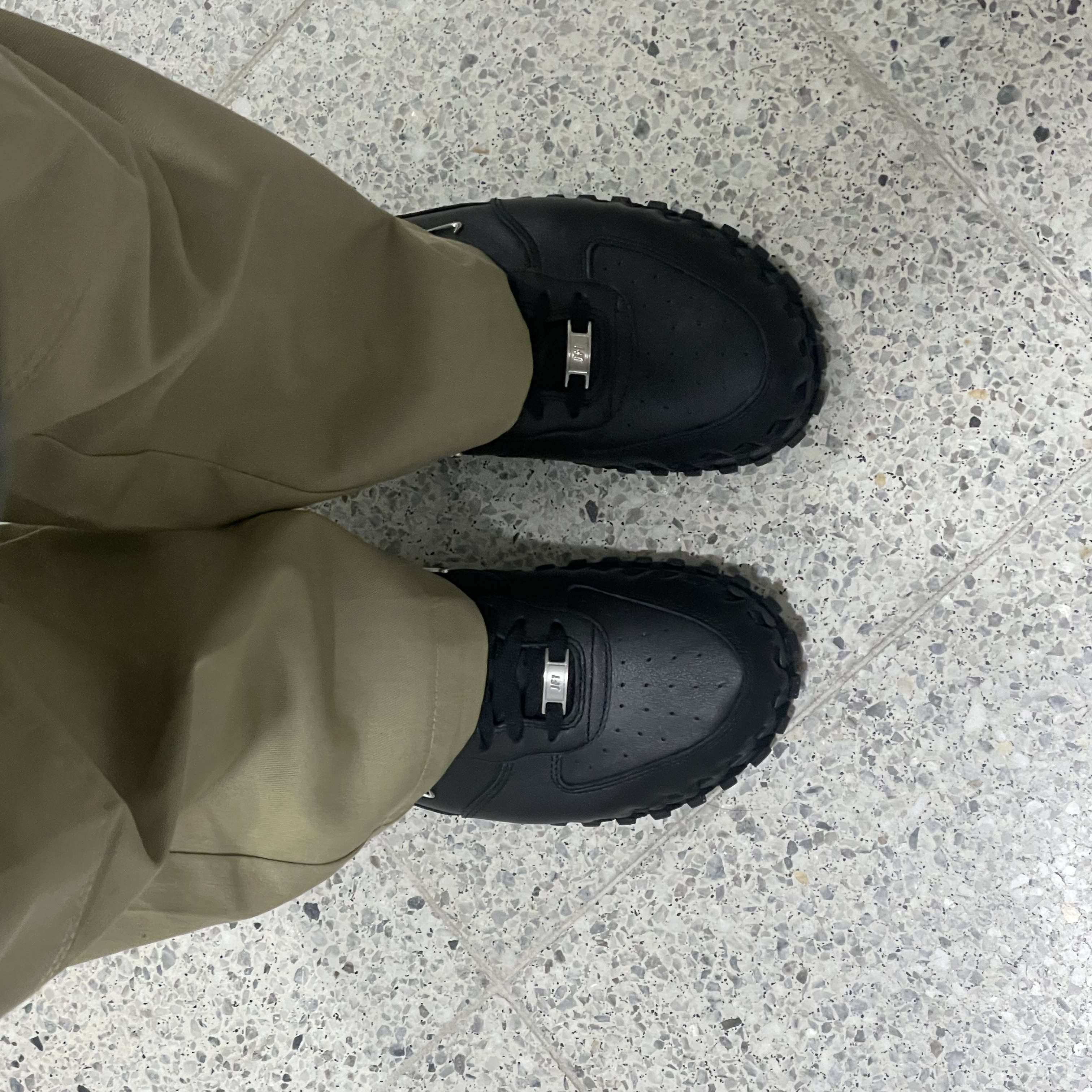 Nike x Jacquemus J Force 1 Low LX SP Black 착용 스타일