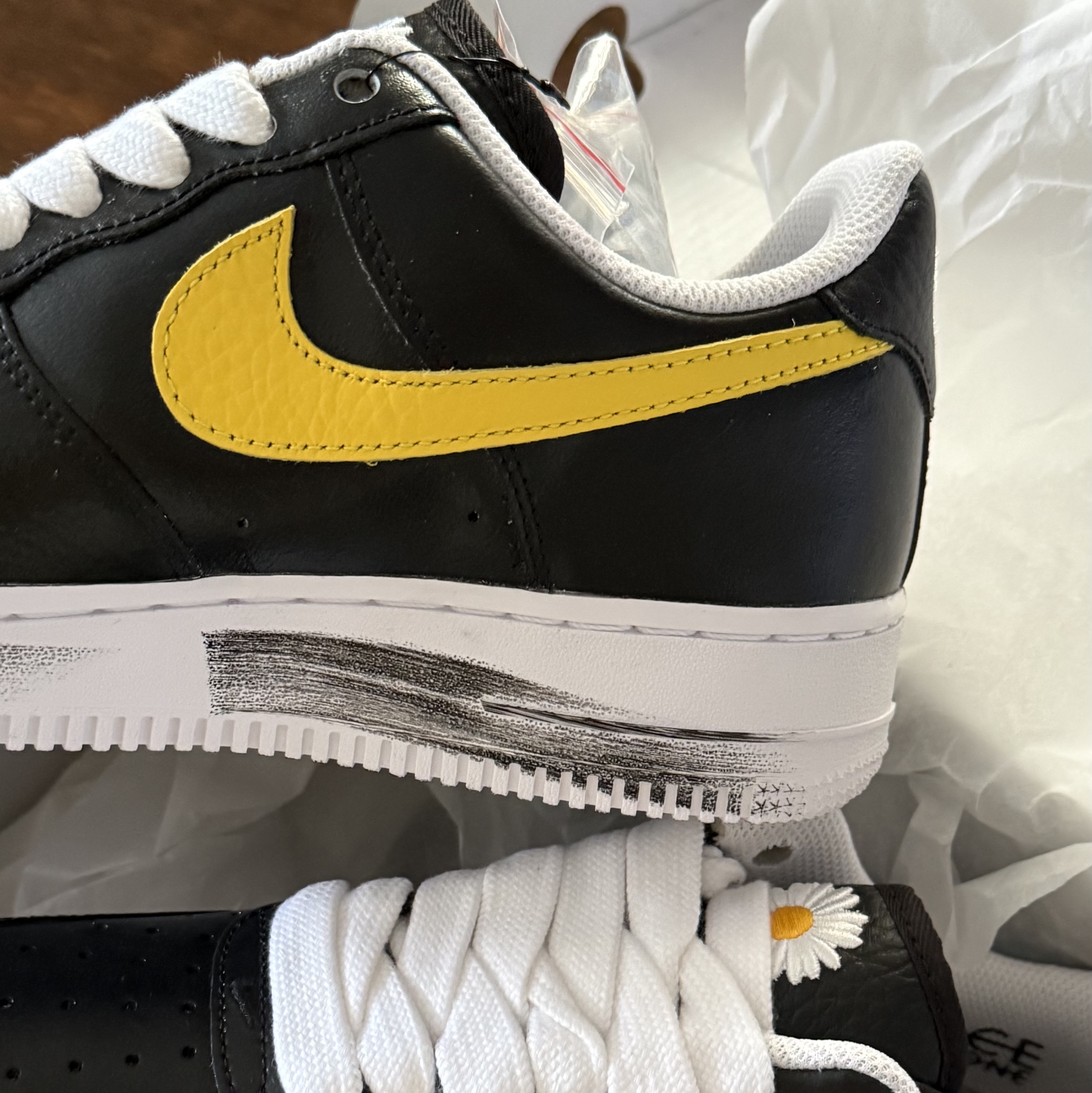 Nike x Peaceminusone Air Force 1 Low Para-Noise 3.0 Black and Multicolor 착용 스타일 - 1