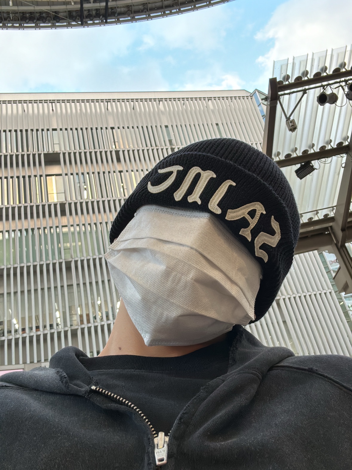 Saint Mxxxxxx Saint Knit Cap Black - 24AW 착용 스타일