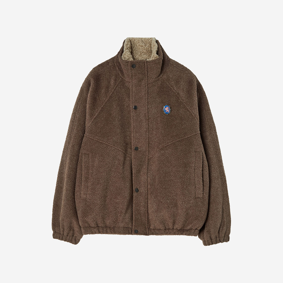 NV24WIJP01BR N ARCHIVE Berlin Patch Wool Blouson Brown