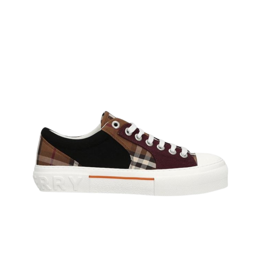 Burberry Check Cotton Sneakers Brown