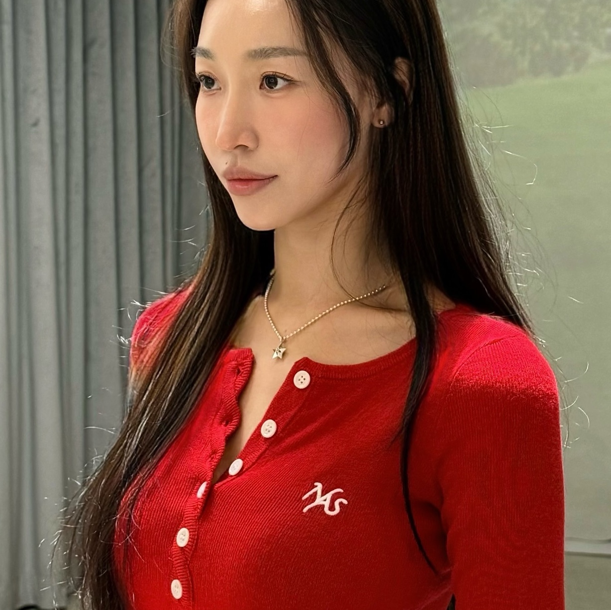 Scudo Vintage Mini Two Star Necklace 착용 스타일 - 1