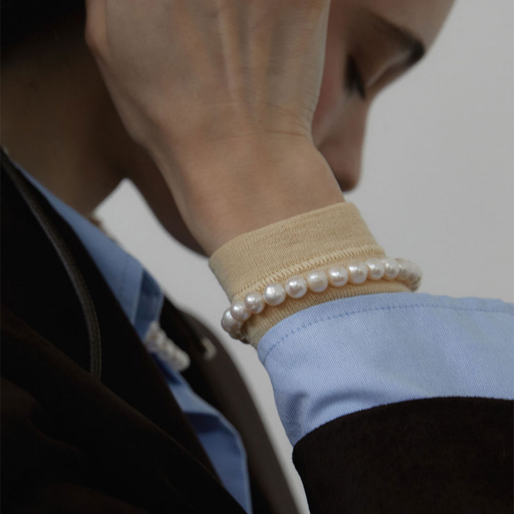 러브미몬스터 내추럴 펄 브레이슬릿 아이보리(lovememonster Natural Pearl Bracelet Ivory) - 2