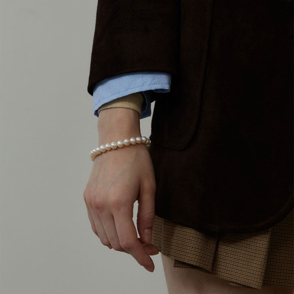 러브미몬스터 내추럴 펄 브레이슬릿 아이보리(lovememonster Natural Pearl Bracelet Ivory) - 3