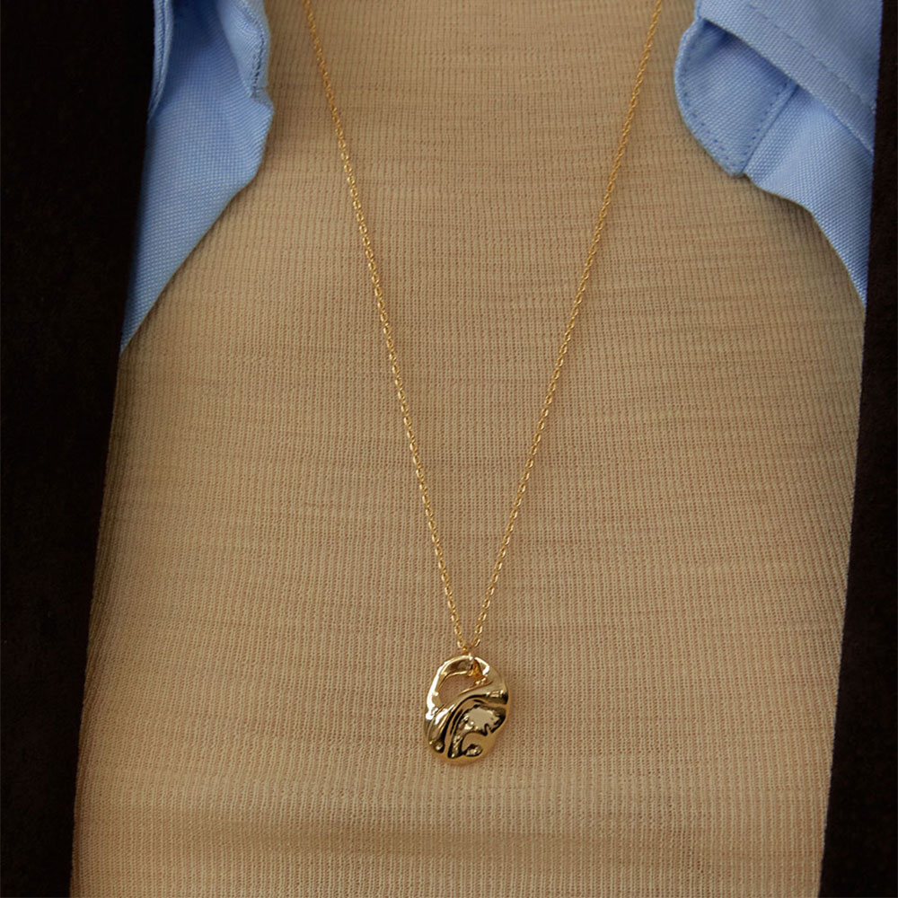 러브미몬스터 오이스터 롱 체인 넥크리스 골드(lovememonster Oyster Long Chain Necklace Gold) - 2