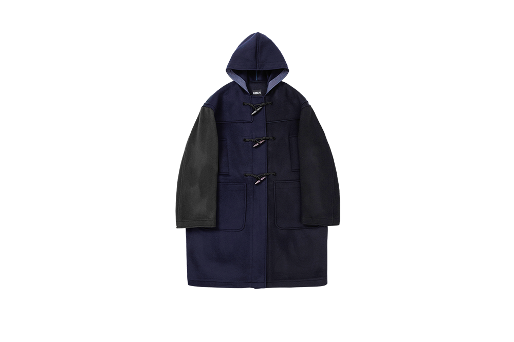 【AJO AJOBYAJO】23FW★ Oversized Wool Mixed Duffle Coat Oversized Wool Mixed Duffle Coat [GREEN] - AJOBYAJO