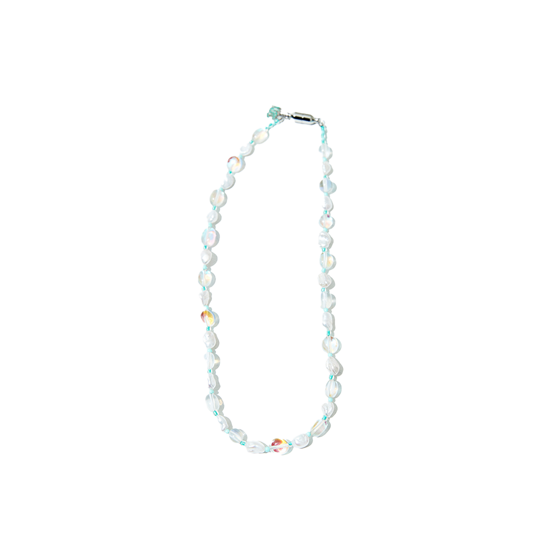 #40 NiRO.SERENDiPiTY Opal Crystal N Pearl Necklace #40