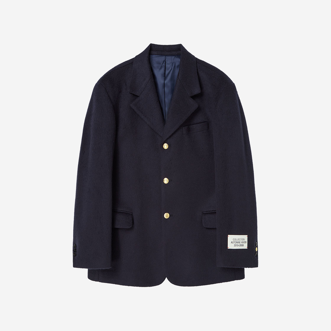 NV24WIJK01NV N ARCHIVE Archive Parisian Vibe Super Fine Wool Belended Jacket Navy