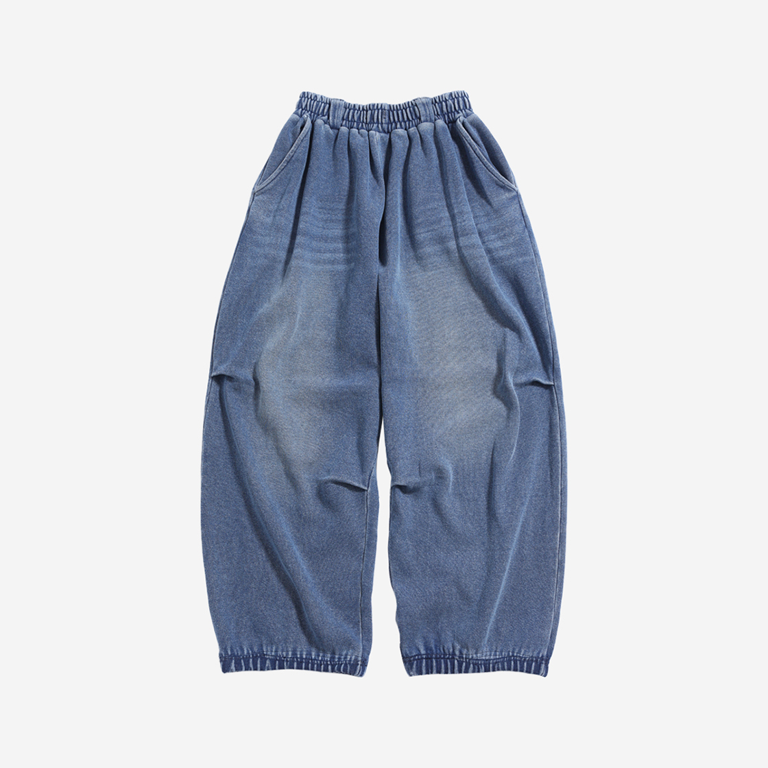 비피투디스오더 워싱 배기 데님 팬츠 블루(BP2DISORDER Washed Baggy Denim Pants Blue) - 2