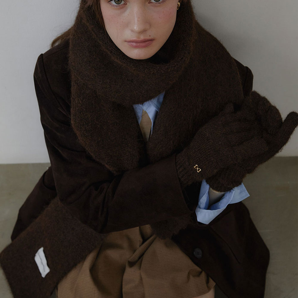 러브미몬스터 마일드 윈터 머플러 브라운(lovememonster Mild Winter Muffler Br) - 3