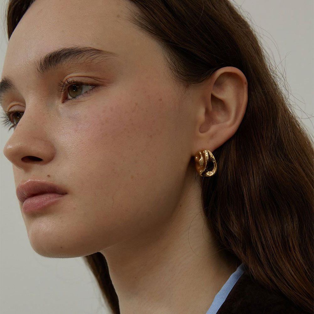 러브미몬스터 오이스터 이어링 골드(lovememonster Oyster Earrings Gold) - 3