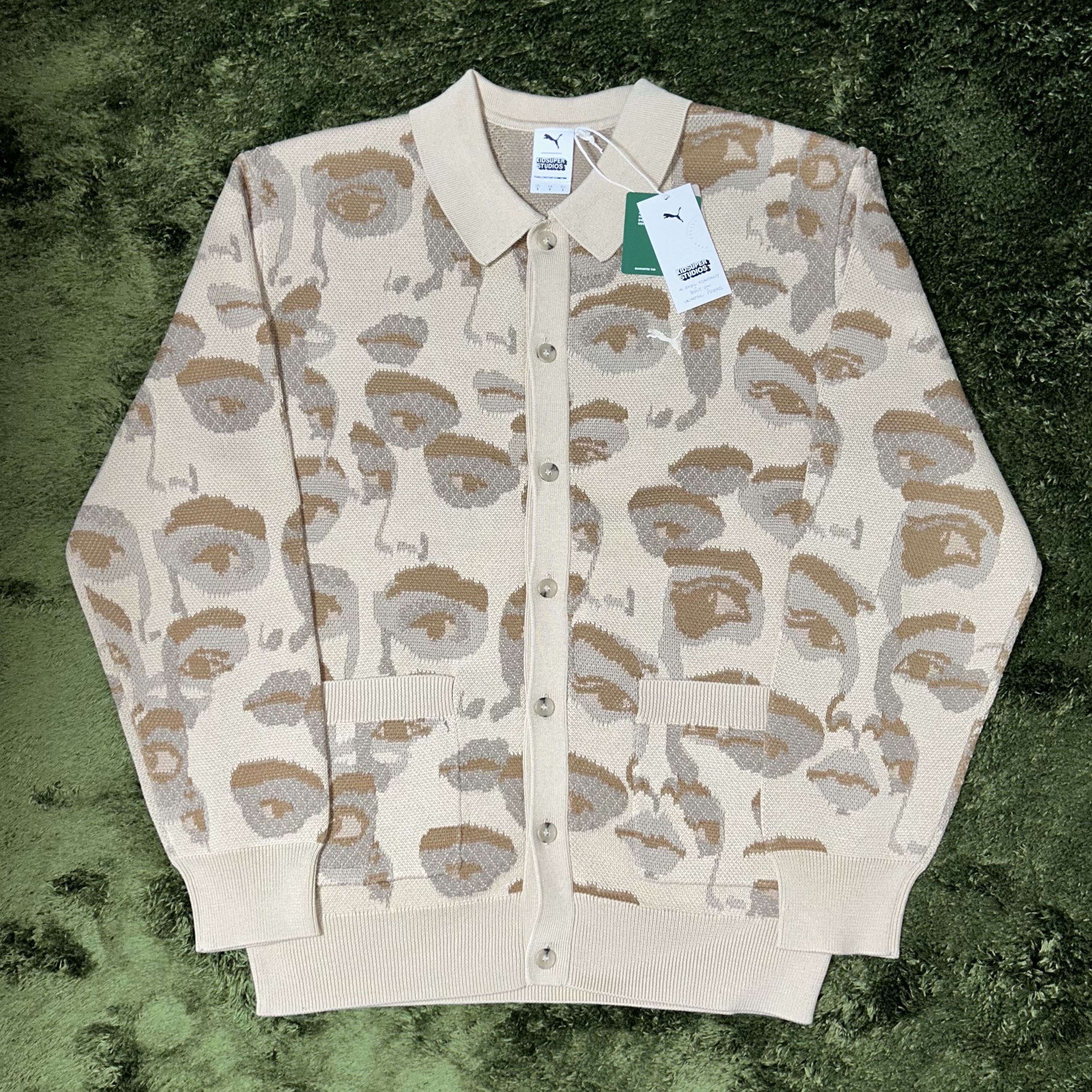 Puma x KidSuper Cardigan Granola 착용 스타일 - 1