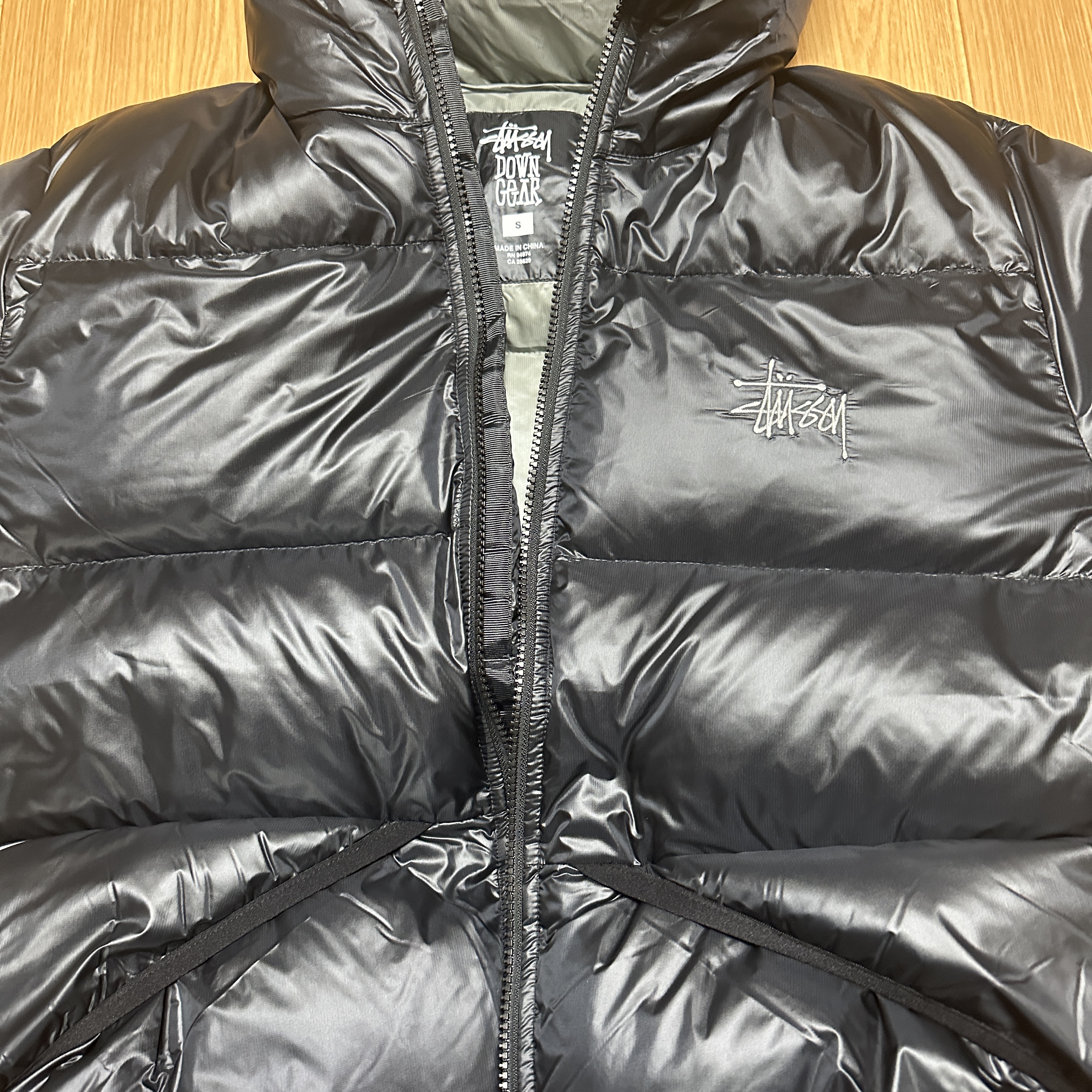 Stussy Down Parka Micro Ripstop Phantom Black 착용 스타일
