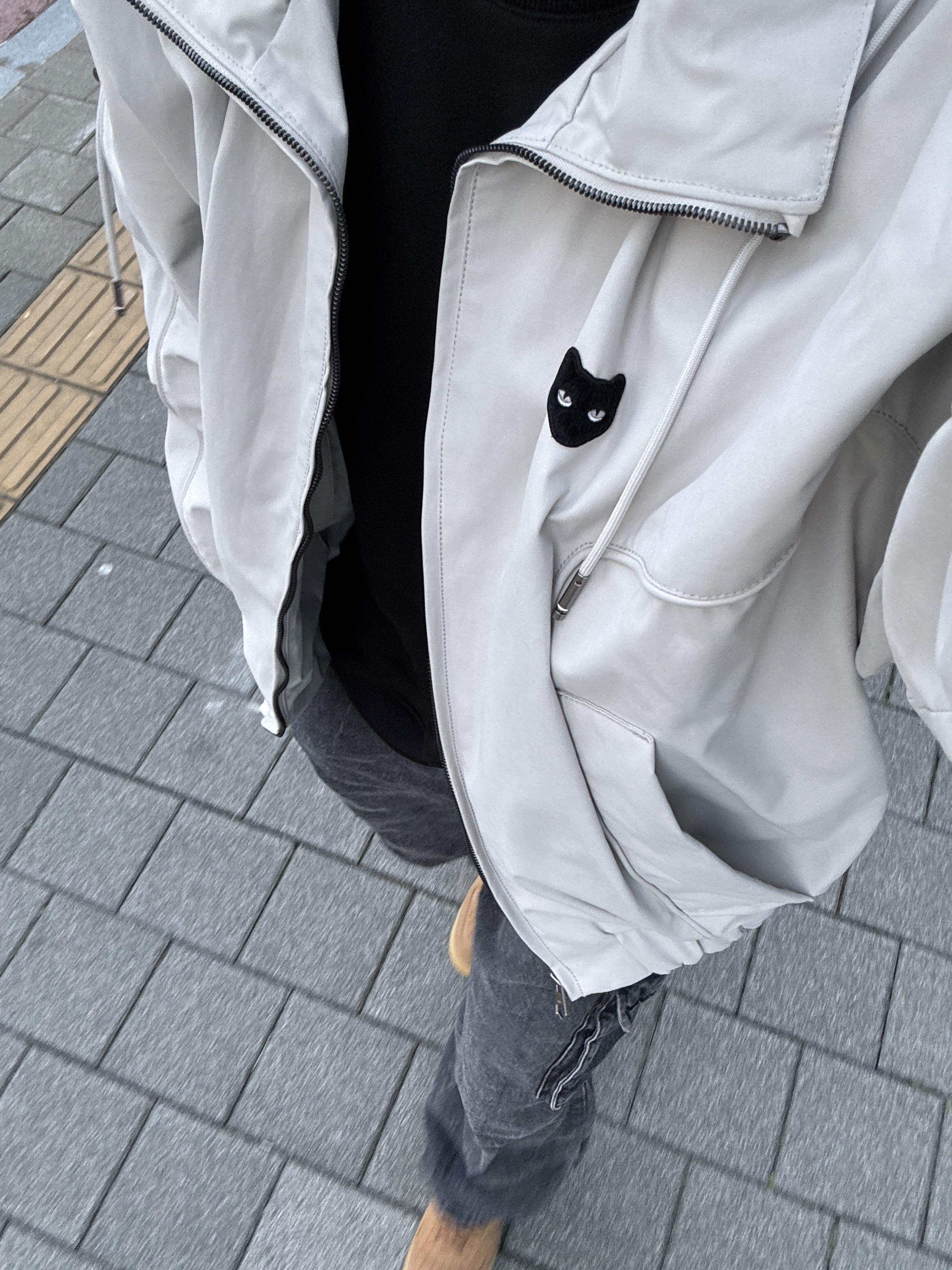 Nike Air Force 1 '07 WB Flax, Solid Homme Embroidery Sweatshirt Black 착용 스타일