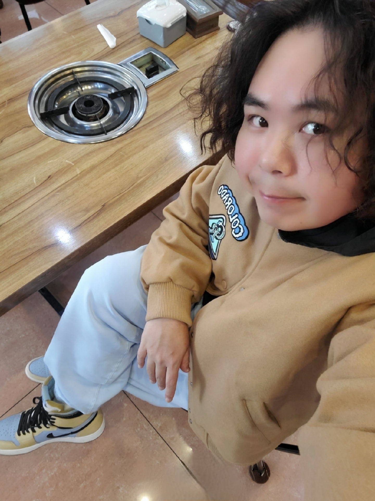 Nike NRG Solo Swoosh Fleece Pants Celestine Blue - US/EU, (W) Jordan 1 Zoom Air CMFT Psychic Blue Sesame 착용 스타일 - 1