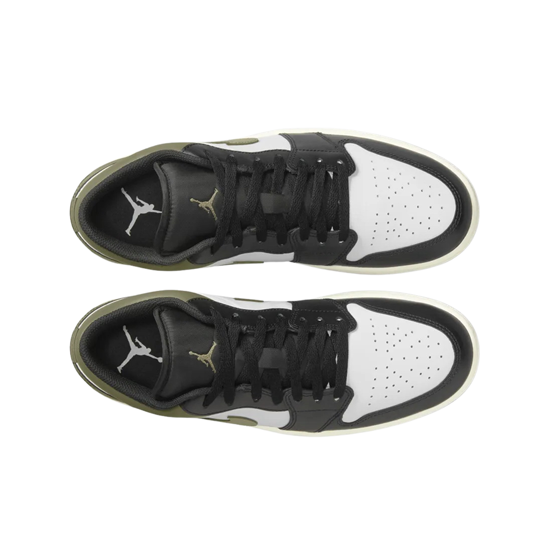 조던 1 로우 블랙 미디움 올리브(Jordan 1 Low Black Medium Olive) - 2