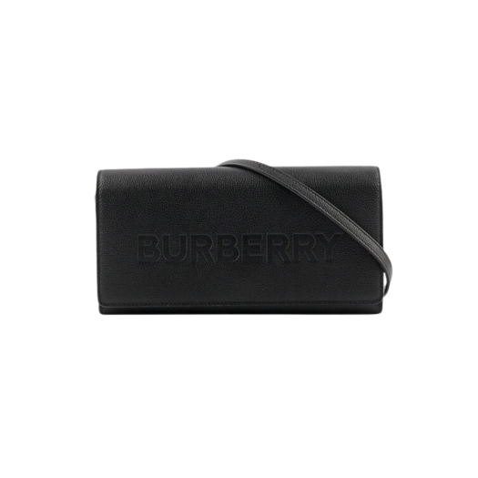 Burberry Henley Leather Crossbody Bag Black